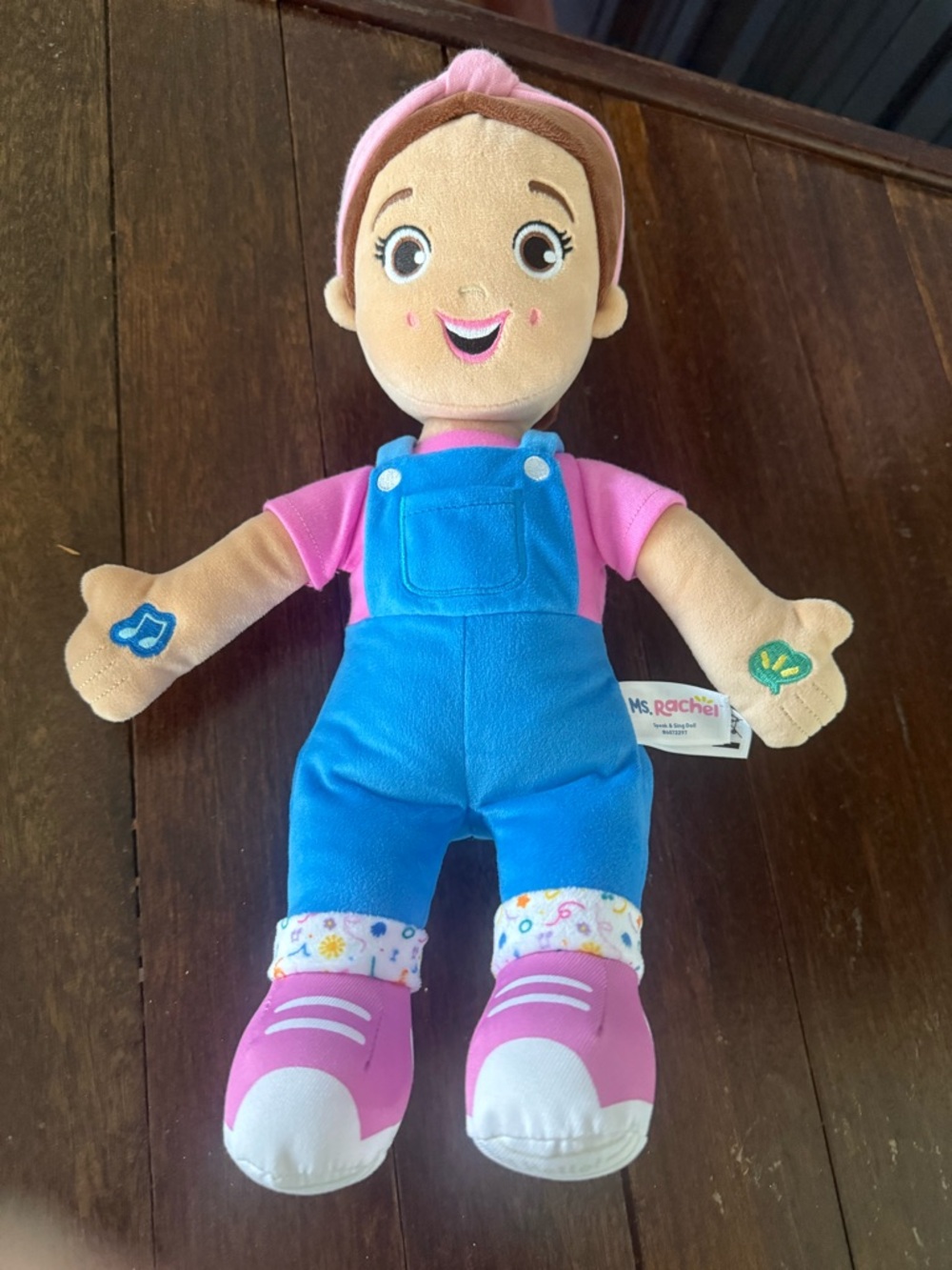 Ms. Rachel Pink & Blue Plush Doll - Soft Educational Toy - speak and sing doll
